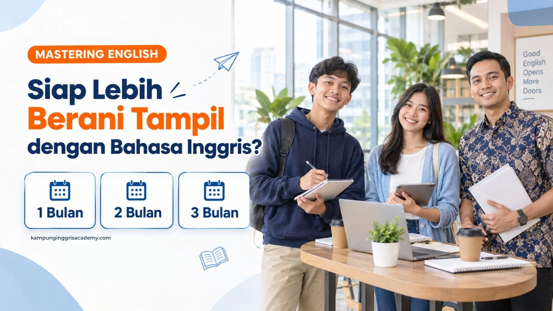 Mastering English Kampung Inggris Banner